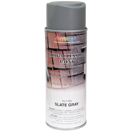 The Brush Man Roofing Spray Paint, Slate Gray, 12 PK PAINT-RF-SLG